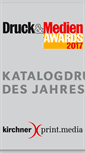 Mobile Screenshot of kirchner-printmedia.de